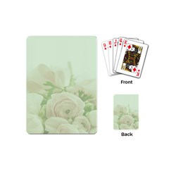 Pastel Roses Background Romantic Playing Cards (mini) by Nexatart