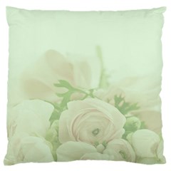 Pastel Roses Background Romantic Large Cushion Case (one Side) by Nexatart