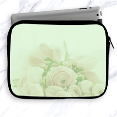 Pastel Roses Background Romantic Apple Ipad 2/3/4 Zipper Cases by Nexatart