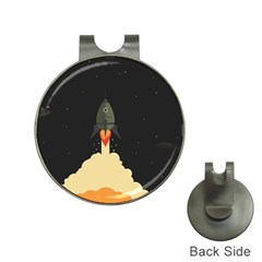 Rocket Space Stars Hat Clips With Golf Markers by Nexatart