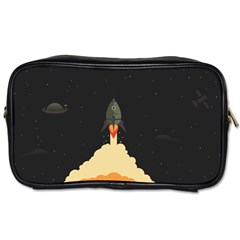 Rocket Space Stars Toiletries Bag (two Sides) by Nexatart