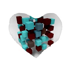 Matrix Network Data Exchange Standard 16  Premium Flano Heart Shape Cushions by Nexatart