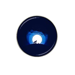 Month Full Moon Wolf Night Hat Clip Ball Marker (10 Pack) by Nexatart