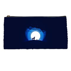 Month Full Moon Wolf Night Pencil Cases by Nexatart