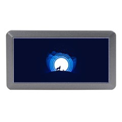 Month Full Moon Wolf Night Memory Card Reader (mini) by Nexatart