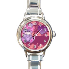 Illustration Love Celebration Round Italian Charm Watch by Nexatart