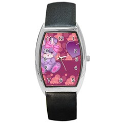 Illustration Love Celebration Barrel Style Metal Watch by Nexatart