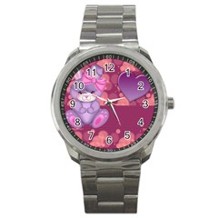 Illustration Love Celebration Sport Metal Watch by Nexatart