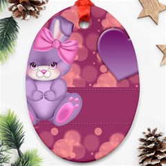 Illustration Love Celebration Oval Ornament (two Sides) by Nexatart