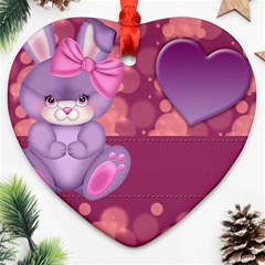 Illustration Love Celebration Heart Ornament (two Sides) by Nexatart