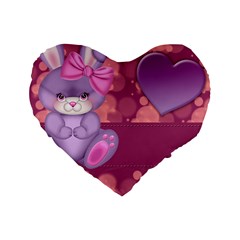 Illustration Love Celebration Standard 16  Premium Heart Shape Cushions by Nexatart