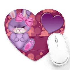 Illustration Love Celebration Heart Mousepads by Nexatart