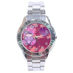 Illustration Love Celebration Stainless Steel Analogue Watch by Nexatart