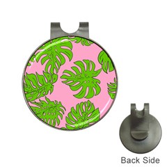 Leaves Tropical Plant Green Garden Hat Clips With Golf Markers by Nexatart