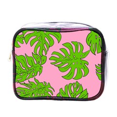 Leaves Tropical Plant Green Garden Mini Toiletries Bag (one Side) by Nexatart