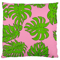 Leaves Tropical Plant Green Garden Standard Flano Cushion Case (two Sides) by Nexatart