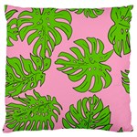 Leaves Tropical Plant Green Garden Large Flano Cushion Case (Two Sides) Front