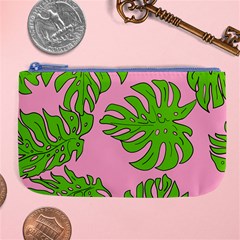 Leaves Tropical Plant Green Garden Large Coin Purse by Nexatart