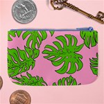 Leaves Tropical Plant Green Garden Large Coin Purse Back