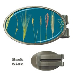 Grass Grasses Blade Of Grass Money Clips (oval)  by Nexatart