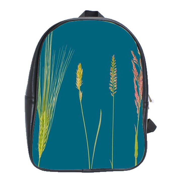 Grass Grasses Blade Of Grass School Bag (Large)