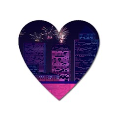 Architecture Home Skyscraper Heart Magnet by Nexatart