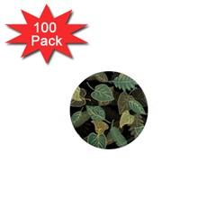 Autumn Fallen Leaves Dried Leaves 1  Mini Magnets (100 Pack)  by Nexatart