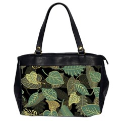 Autumn Fallen Leaves Dried Leaves Oversize Office Handbag (2 Sides) by Nexatart