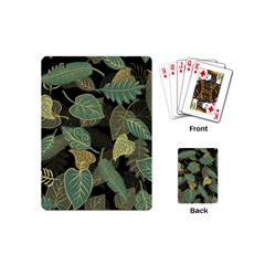 Autumn Fallen Leaves Dried Leaves Playing Cards (mini) by Nexatart