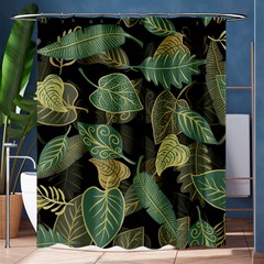 Autumn Fallen Leaves Dried Leaves Shower Curtain 60  X 72  (medium)  by Nexatart