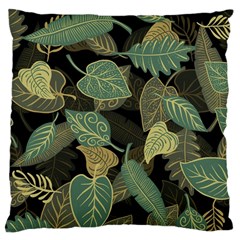 Autumn Fallen Leaves Dried Leaves Large Cushion Case (one Side) by Nexatart