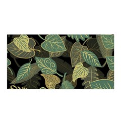 Autumn Fallen Leaves Dried Leaves Satin Wrap by Nexatart