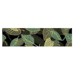 Autumn Fallen Leaves Dried Leaves Satin Scarf (Oblong) Front