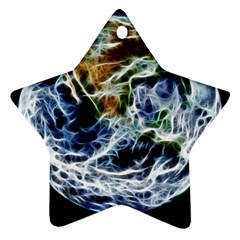 Spherical Science Fractal Planet Ornament (star) by Nexatart