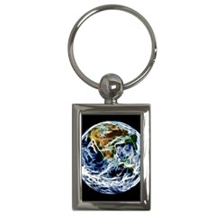 Spherical Science Fractal Planet Key Chains (rectangle)  by Nexatart