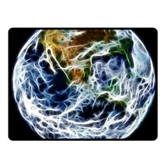 Spherical Science Fractal Planet Fleece Blanket (small) by Nexatart