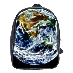 Spherical Science Fractal Planet School Bag (xl) by Nexatart