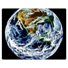 Spherical Science Fractal Planet Double Sided Flano Blanket (medium)  by Nexatart