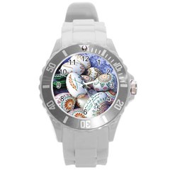 Model Color Traditional Round Plastic Sport Watch (l) by Nexatart