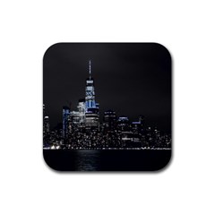 New York Skyline New York City Rubber Coaster (square)  by Nexatart