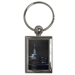 New York Skyline New York City Key Chains (rectangle)  by Nexatart