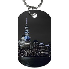 New York Skyline New York City Dog Tag (one Side) by Nexatart