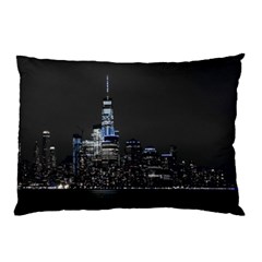 New York Skyline New York City Pillow Case by Nexatart