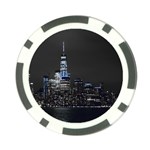 New York Skyline New York City Poker Chip Card Guard (10 pack) Front