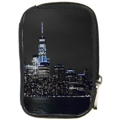 New York Skyline New York City Compact Camera Leather Case by Nexatart