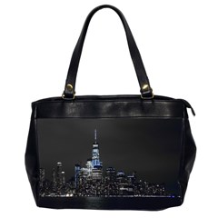 New York Skyline New York City Oversize Office Handbag (2 Sides) by Nexatart