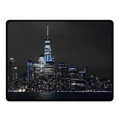 New York Skyline New York City Fleece Blanket (small) by Nexatart