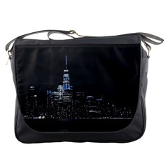 New York Skyline New York City Messenger Bag by Nexatart