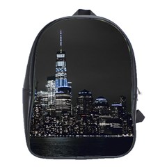 New York Skyline New York City School Bag (xl) by Nexatart