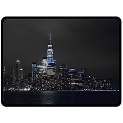 New York Skyline New York City Double Sided Fleece Blanket (large)  by Nexatart